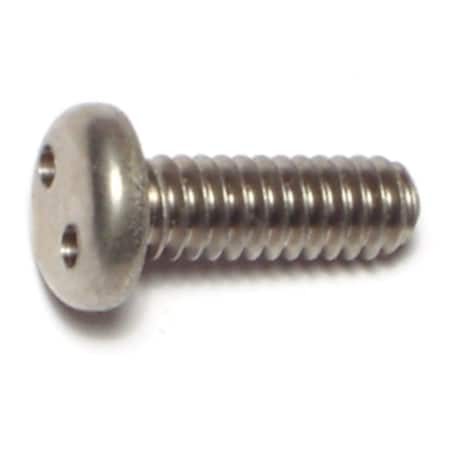 1/4-20 X 3/4 In Spanner Pan Machine Screw, Plain Stainless Steel, 4 PK